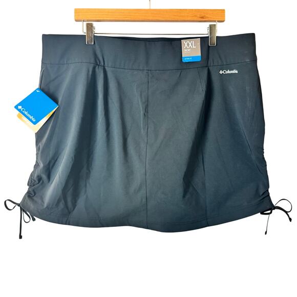 NWT Columbia Skort Womens XXL Black Athletic Workout Golf Tennis Pickleball UPF - Picture 1 of 15
